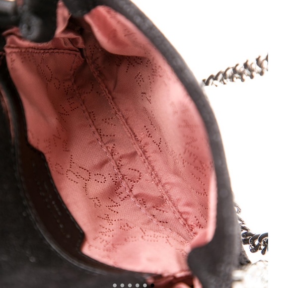 *Stella McCartney* Vegan Metallic Suede *Crstal-Studded* Mini Crossbody … - Picture 4 of 8